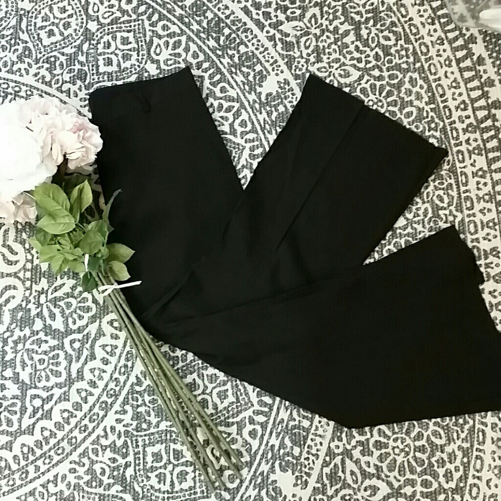 Flare Leg Black Pants